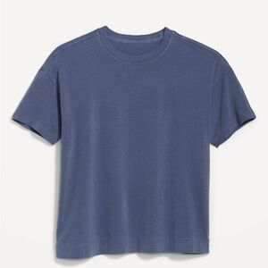 NWT Old Navy Vintage Tee, Crew, PXL, Blue,Vented Sides, 100% Cotton, New in Bag